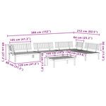 vidaXL Salon palette de jardin 5 Pièces bois d'acacia massif