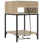 vidaXL Cabinet de chevet 2 Pièces Chêne Sonoma 40 x 40 x 61 cm