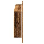 vidaXL Armoire à miroir LED vieux bois 90x12x45 cm bois d'ingénierie