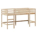 vidaXL Lit superposé avec échelle et toit sans matelas 90x200 cm