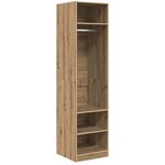 vidaXL Armoire avec étagère chêne artisanal Bois d'ingénierie