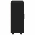 vidaXL Cabinet en Bois Noir 88 5 x 30 5 x 73 cm Bois d'ingénierie