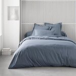 Drap housse - 140 x 190 cm uni - Denim