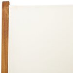 vidaXL Chaises de jardin lot de 2 blanc crème bois acacia massif tissu