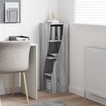 vidaXL Meuble d'angle Blanc 32x32x102cm Bois d'ingénierie