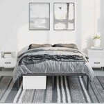 vidaXL Cadre de lit métal sans matelas noir 135x190 cm
