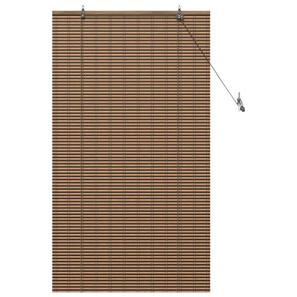 vidaXL Store de Fenêtre Géométrique Marron 80 x 160 cm Bambou