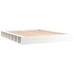 vidaXL Cadre de lit sans matelas blanc 140x200 cm bois massif