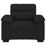 vidaXL Fauteuil noir 60 cm tissu