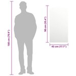 vidaXL Miroir 90x45 cm Verre