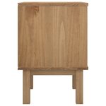 vidaXL Table de chevet OTTA marron et gris 45x39x57 cm bois pin massif