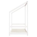 vidaXL Cadre de lit pour enfant blanc 2x(80x160) cm bois de pin massif