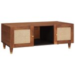 vidaXL Table basse 100 x 54 x 40 cm Bois de mangue massif