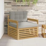 vidaXL Canapé d’extérieur Polyester Blanc