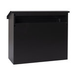 Pack Bouche d'entrée + Boîte aux lettre en acier  V4074  Fente 33 x 4 cm  Noir