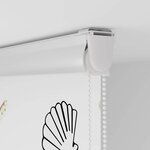 vidaXL Store enrouleur de douche avec cassette largeur du tissu 56 cm