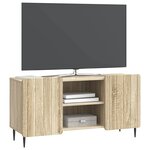 vidaXL Meuble TV 102 x 34 5 x 52 cm Chêne Sonoma Bois d'ingénierie