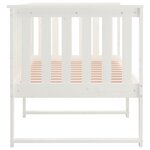 vidaXL Lit de jour sans matelas blanc 80x200 cm bois de pin massif