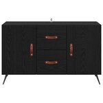 vidaXL Buffet Chêne noir 100 x 36 x 60 cm Bois d'ingénierie