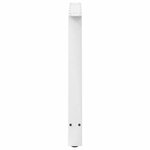 vidaXL Pieds de table à manger en forme de A  2 pièces  blanc  100 x (72-73) cm  acier