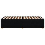 vidaXL Cadre de lit Noir 90x200 cm Tissu