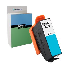 Compatible Epson 603XL / T03A240 Cartouche d'encre cyan marque Toner Services