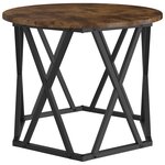 vidaXL Table d'appoint empilable 3 Pièces Chêne fumé 53 x 53 x 40 cm