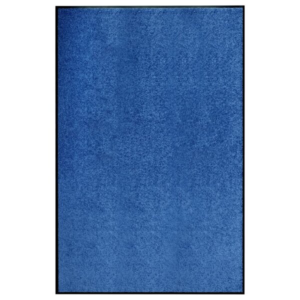 vidaXL Paillasson lavable Bleu 120x180 cm