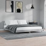 vidaXL Cadre de lit sans matelas gris béton 200x200 cm
