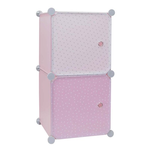 Rangement enfant 2 cubes mobulables 30x30 cm