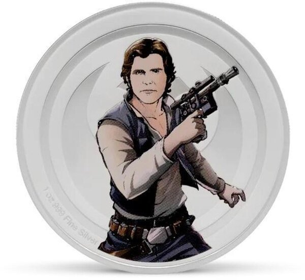 Pièce de monnaie en Argent g 31.1 (1 oz) Millésime Good and Evil HAN SOLO VS BOBA FETT