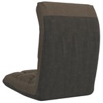vidaXL Chaise pliable de sol Taupe Tissu