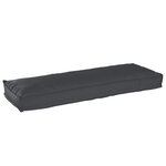 vidaXL Set de coussins de palette 2 Pièces Noir 120 x 40 x 8 cm