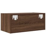 vidaXL Meuble TV chêne marron 60x31x25 5 cm bois d'ingénierie