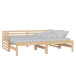 vidaXL Lit coulissant sans matelas 2x(90x200) cm