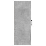 vidaXL Armoire murale gris béton 34 5x34x90 cm bois d'ingénierie