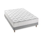 Matelas 160 x 200 x 24 cm + Sommier + Couette + 2 Oreillers