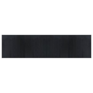 vidaXL Tapis rectangulaire gris 100x400 cm bambou