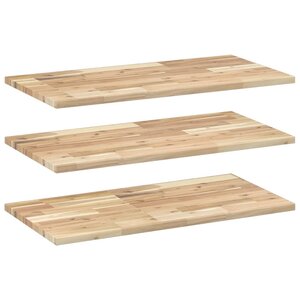 vidaXL Étagères flottantes 3 Pièces 100x40x2 cm acacia massif non traité