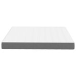 vidaXL Matelas de Lit avec matelas Gris clair 180 x 200 cm tissu
