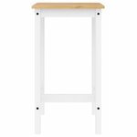 vidaXL Ensemble de bar 3 Pièces Blanc Bois de pin massif