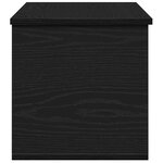 Boîte de rangement vidaXL en chêne noir 90x35x35 cm en bois d'ingénierie