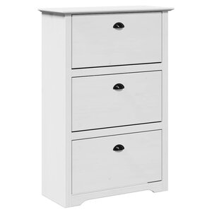 VidaXL Étagère à chaussures BODO blanc 80x35x118 cm