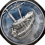 Pièce de monnaie en Argent - Cuivre 2000 Francs g Millésime 2025 Forgotten Civilization ATLANTIS