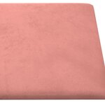 vidaXL Panneaux muraux 12 Pièces Rose 90x15 cm Velours 1 62 m²
