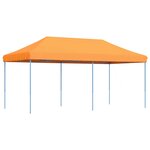 vidaXL Tente de fête 292 x 580 x 315 cm Orange Tissu Oxford