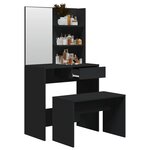 vidaXL Ensemble de coiffeuse noir 74 5x40x141 cm