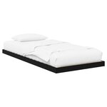 vidaXL Cadre de lit surélevé Chêne noir 71 5 x 190 cm