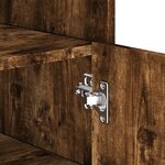 vidaXL Buffet chêne fumé 45x35x75 cm bois d'ingénierie