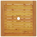 Ensemble de bistro pliable 3 pièces en bois d'acacia massif